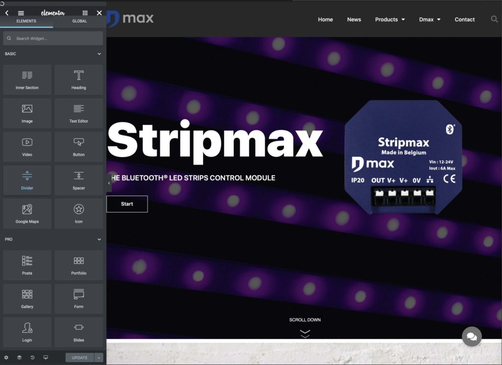 Elementor créateur de page