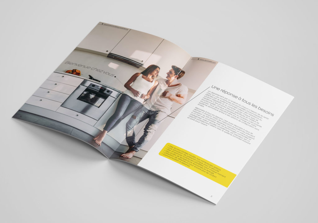 Page brochure design