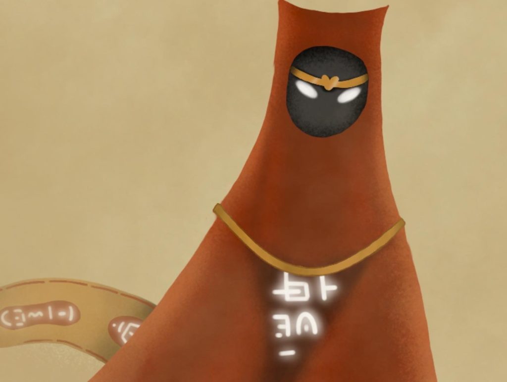 Tête du personnage Journey